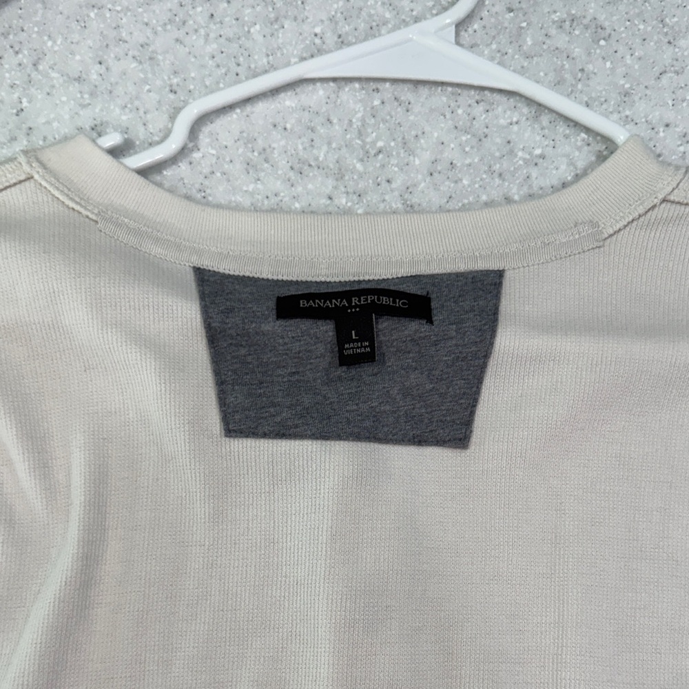 Banana Republic Off-White Knit Top